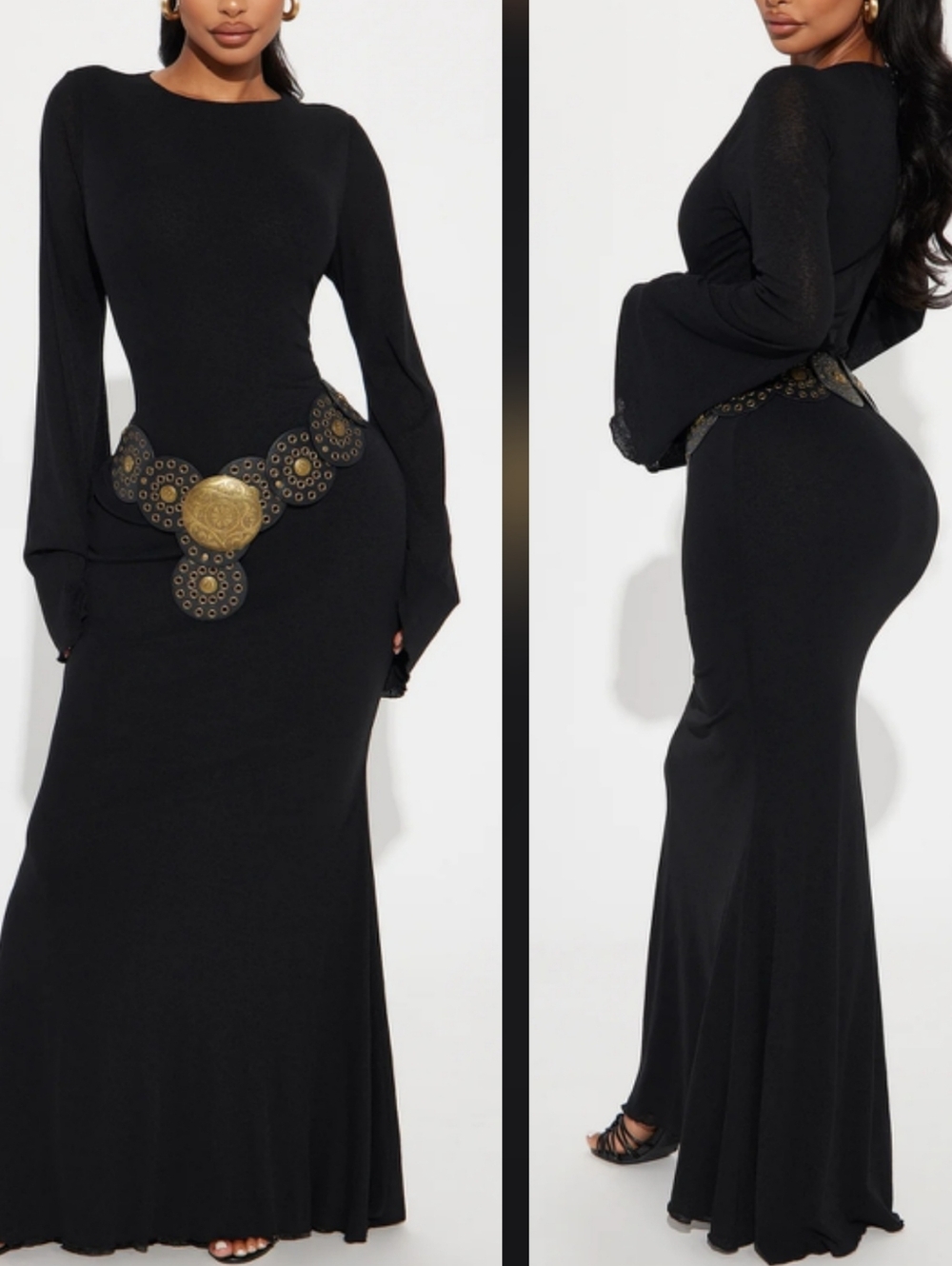 Mermaid Bodycon Maxi Dress